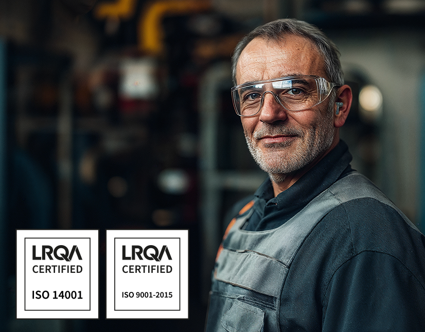 ISO 9001 and 14001 certifications
